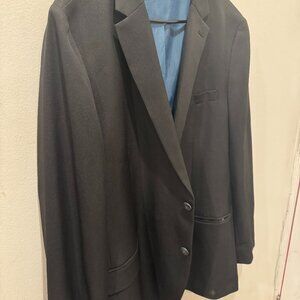 Blue Pinstripe Sports Coat Suit Jacket 48R